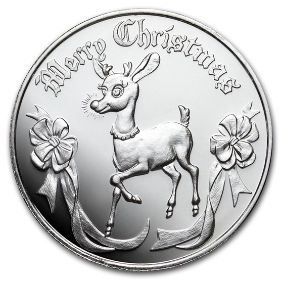 1 oz Silver Round - 2019 Reindeer 1 oz Silver Round - 2019 Reindeer